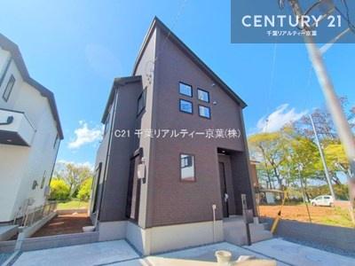 千葉県柏市花野井の新築一戸建ての現地外観写真